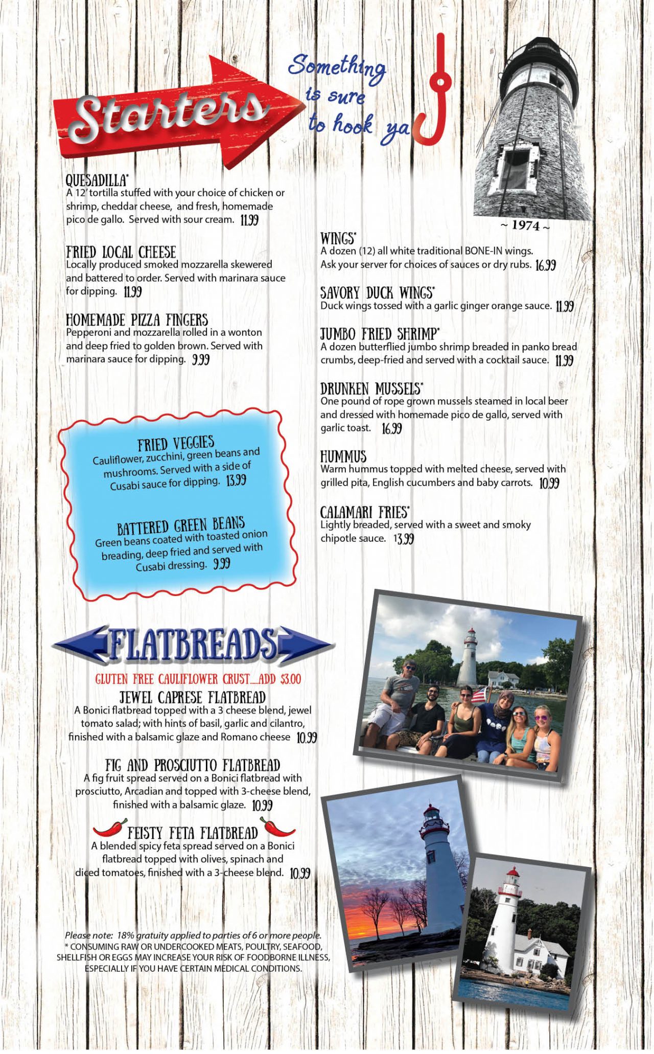 Menu Marblehead Galley & Freighters Lounge Marblehead Galley